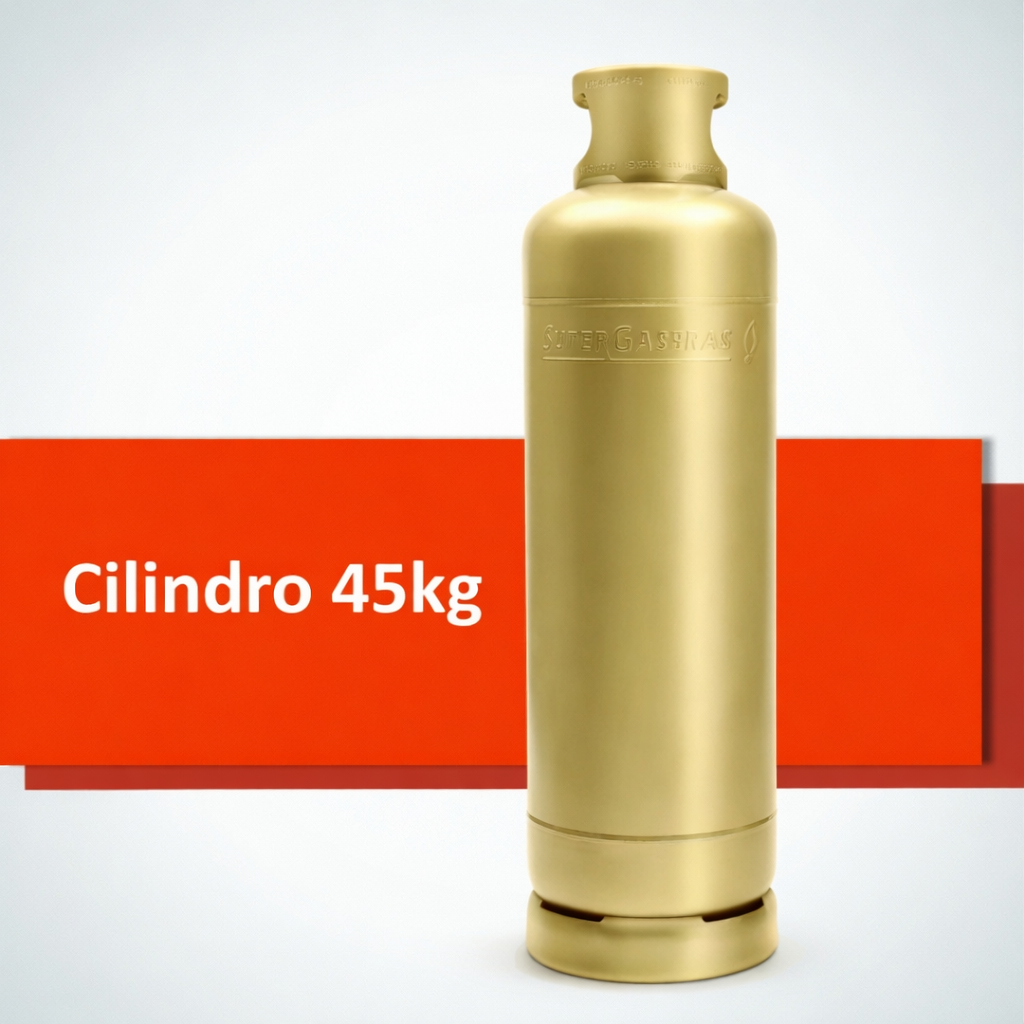 Botijão de Gás 45 Kilos (P45) - Supergasbras